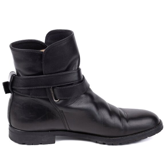 Manolo Blahnik Sulgamba Black Leather Strap Ankle Boot - size 6 - Picture 8 of 13
